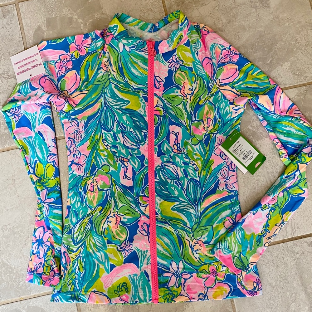 Lilly Pulitzer Benner Blue rash guard
